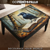 Crow has the key (to fantasy world!) - Decoupage Inpakpapier Vel