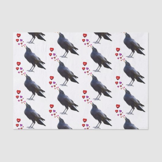 Crow Hearts Tissue Paper Tissuepapier (Voorkant)