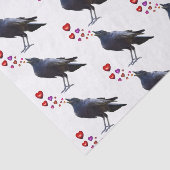 Crow Hearts Tissue Paper Tissuepapier (Detail)