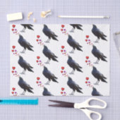 Crow Hearts Tissue Paper Tissuepapier (Craft)