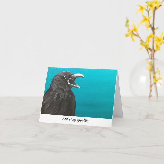 Crow heeft zich niet aangemeld voor deze Note Kaar Kaart (Gele Bloem)