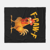 Crow Humor F-Caw-F Gothic Funny Retro Cool Fleece Deken (Voorkant (Horizontaal))