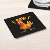Crow Humor F-Caw-F Gothic Funny Retro Cool Kartonnen Onderzetters (Schuin)
