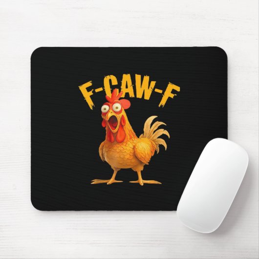 Crow Humor F-Caw-F Gothic Funny Retro Cool Muismat (Met muis)