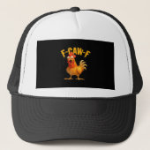 Crow Humor F-Caw-F Gothic Funny Retro Cool Trucker Pet (Voorkant)