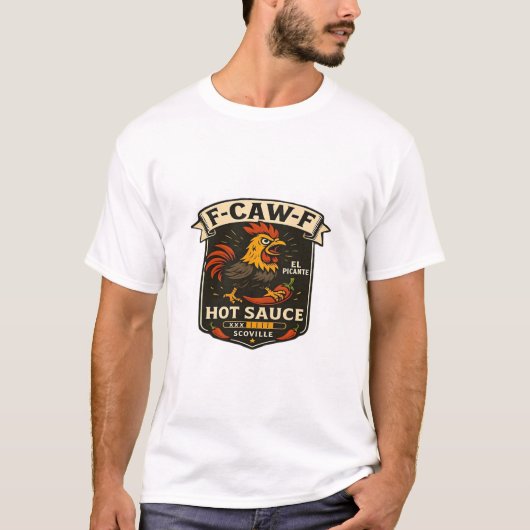 Crow Humor Funny Gothic F-Caw-F T-shirt (Voorkant)
