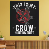 Crow Hunter Crow Hunting Shirt Canvas Afdruk (Insitu (Woonkamer))