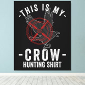 Crow Hunter Crow Hunting Shirt Canvas Afdruk (Insitu (Houten vloer))