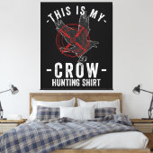 Crow Hunter Crow Hunting Shirt Canvas Afdruk (Insitu (Slaapkamer))