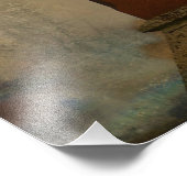 Crow in gothische kleuren foto afdruk (Hoek)