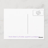 Crow in moonlight briefkaart (Achterkant)