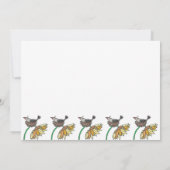 Crow in Nest with Pumpkins Herfst New Address Aankondiging (Achterkant)