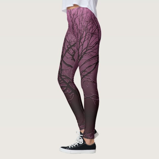 Crow in Tree in Mauve Leggings (Links)