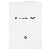 Crow indian, 1880 (Achterkant)