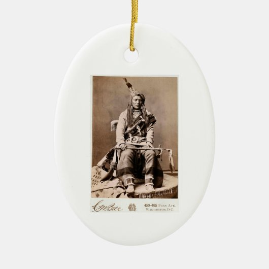 Crow Indian 1880 Keramisch Ornament (Voorkant)