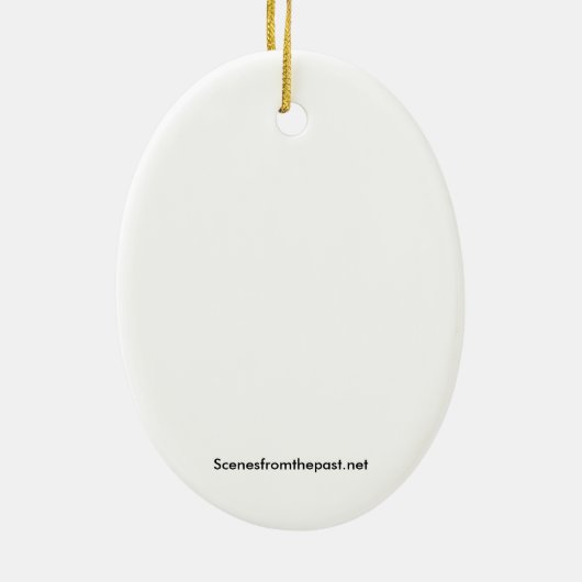 Crow Indian 1880 Keramisch Ornament (Achterkant)