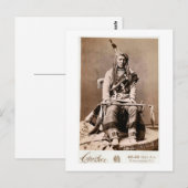 Crow Indian 1880  Native American Briefkaart (Voorkant / Achterkant)