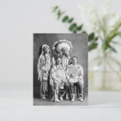 Crow Indian Group Portrait, begin jaren 1900 Briefkaart (Staand voorkant)