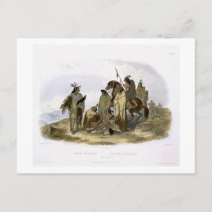 Crow Indians, bord 13 van deel 1 van 'Travels i Briefkaart