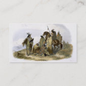 Crow Indians, bord 13 van deel 1 van 'Travels i Visitekaartje (Achterkant)