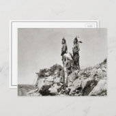 Crow Indians On Cliff, 1905 Briefkaart (Voorkant / Achterkant)