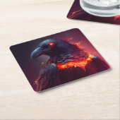 Crow Kartonnen Onderzetters (Schuin)