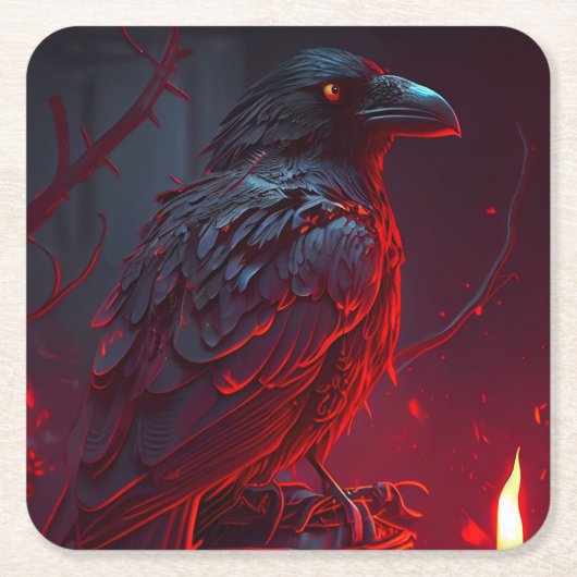 Crow Kartonnen Onderzetters (Voorkant)