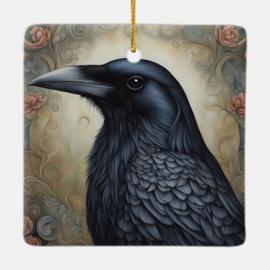 Crow Keramisch Ornament (Achterkant)