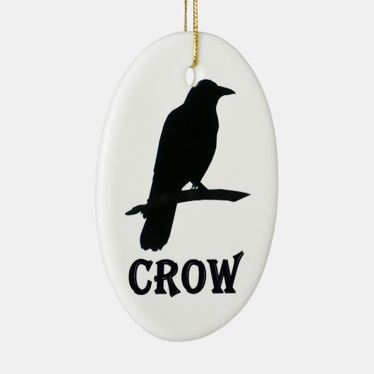Crow kerstversiering keramisch ornament (Rechts)