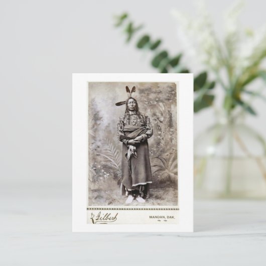 Crow King 1880 Briefkaart (Staand voorkant)