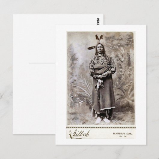 Crow King 1880 Briefkaart (Voorkant / Achterkant)