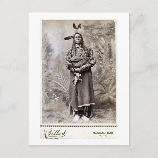 Crow King 1880 Briefkaart (Voorkant)