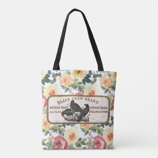  Crow Label en Flowers Tote Bag (Achterkant)