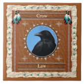 Crow - Law Ceramic Tile Tegeltje (Voorkant)