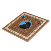Crow - Law Ceramic Tile Tegeltje (Zijkant)
