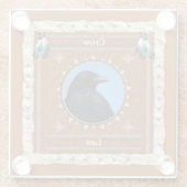 Crow - Law Glass Onderzetter Glazen Onderzetter (Achterkant)