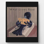 Crow leest the Raven Funny Fotoplaat (Voorkant)