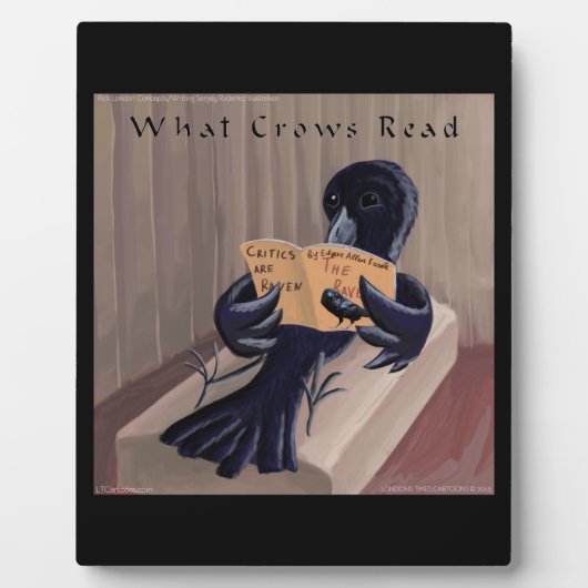 Crow leest the Raven Funny Fotoplaat (Voorkant)