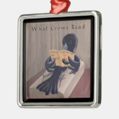 Crow leest the Raven Funny Metalen Ornament (Links)