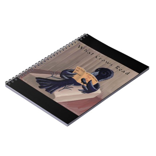 Crow leest the Raven Funny Notitieboek (Linkerzijde)