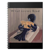 Crow leest the Raven Funny Notitieboek (Voorkant)