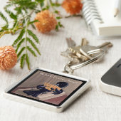 Crow leest the Raven Funny Sleutelhanger (Zijkant)