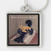 Crow leest the Raven Funny Sleutelhanger (Voorkant)