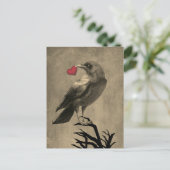 Crow Love Blank Briefkaart (Staand voorkant)