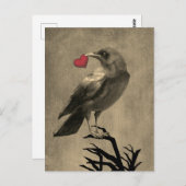 Crow Love Blank Briefkaart (Voorkant / Achterkant)