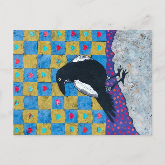 Crow Love Briefkaart (Voorkant)
