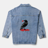 Crow Love Denim Jacket (Achterkant)