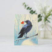 Crow Love Pastel Briefkaart (Staand voorkant)