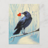 Crow Love Pastel Briefkaart (Voorkant)