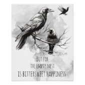Crow Lover Leeg Nest Perfect Poster (Voorkant)